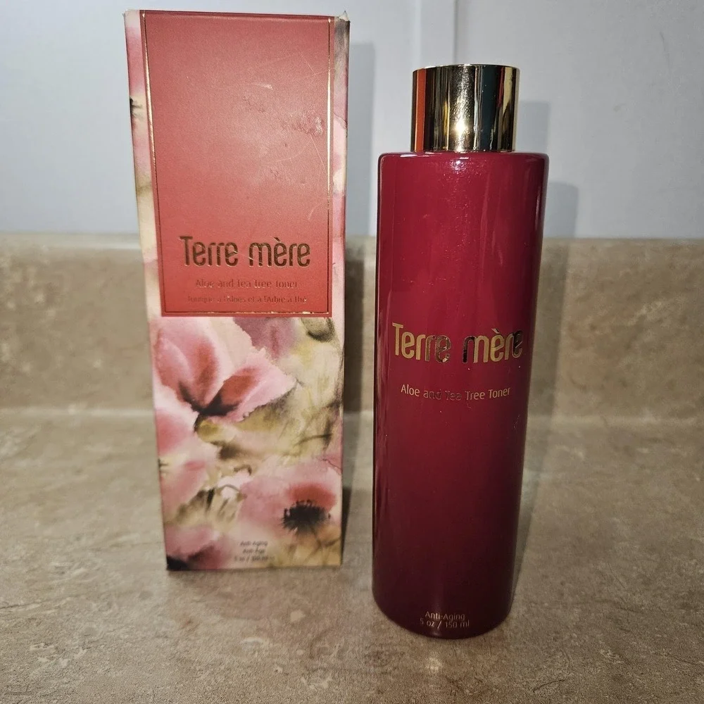 Terre Mere Aloe & Tea Tree Face Toner Anti-Aging 5oz 150ml Vegan New‎ Sealed